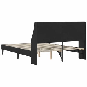 Σκελετός Κρεβατιού με κεφαλάρι Μαύρο 140 x 190 cm Βελούδο - Pakobazaar