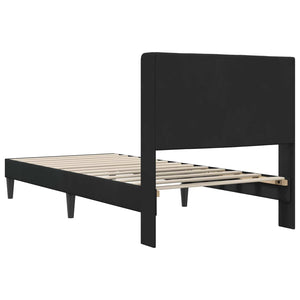 Σκελετός Κρεβατιού με κεφαλάρι Μαύρο 90 x 200 cm Βελούδο - Pakobazaar