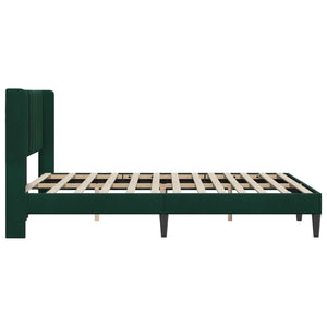 Σκελετός Κρεβατιού Σκούρο Πράσινο 120 x 190 cm Βελούδο - Pakobazaar