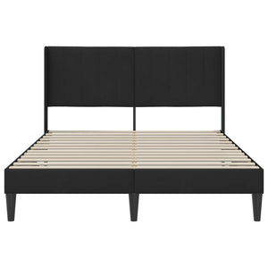 Σκελετός Κρεβατιού με κεφαλάρι Μαύρο 120 x 190 cm Βελούδο - Pakobazaar