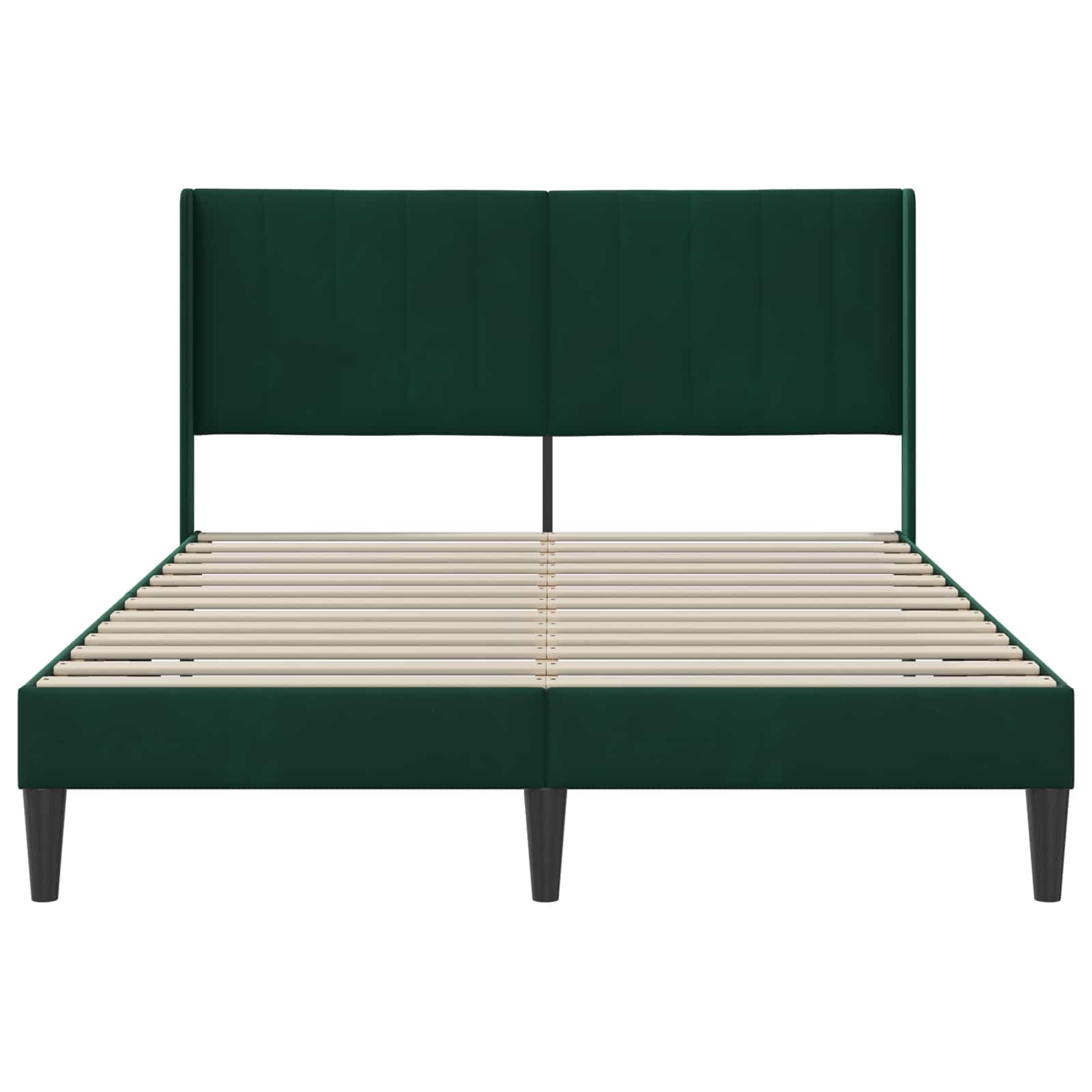 Σκελετός Κρεβατιού Σκούρο Πράσινο 160 x 200 cm Βελούδο - Pakobazaar