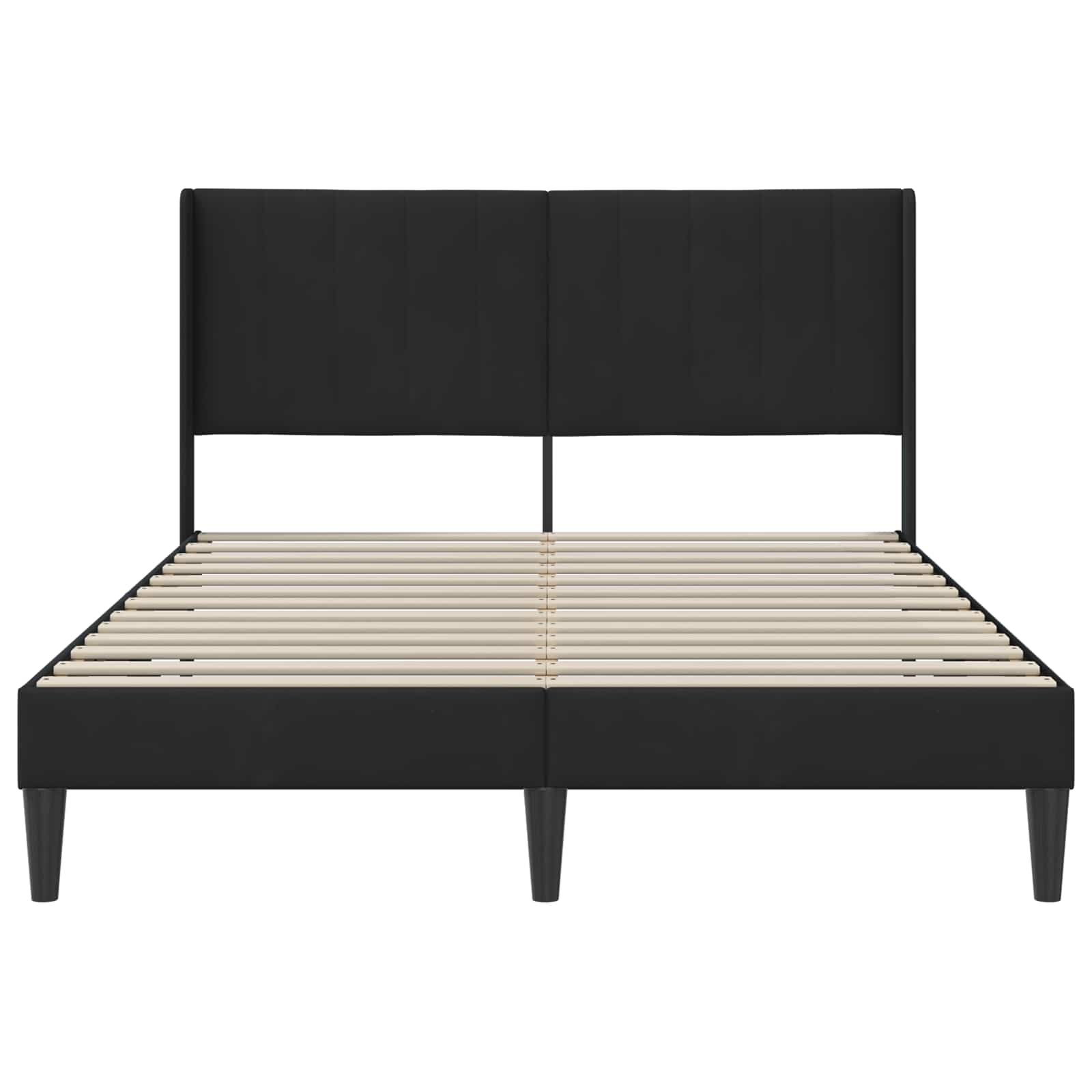 Σκελετός Κρεβατιού με κεφαλάρι Μαύρο 160 x 200 cm Βελούδο - Pakobazaar