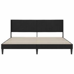 Σκελετός Κρεβατιού με κεφαλάρι Μαύρο 180 x 200 cm Βελούδο - Pakobazaar