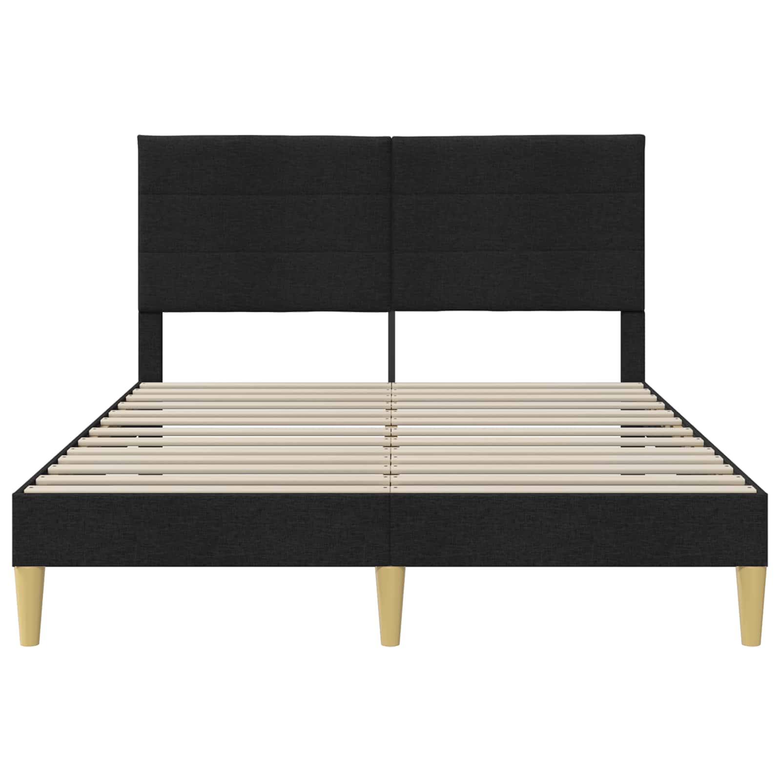 Σκελετός Κρεβατιού με κεφαλάρι Μαύρο 120 x 190 cm ύφασμα - Pakobazaar