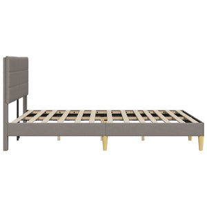 Σκελετός Κρεβατιού με κεφαλάρι Taupe 120 x 200 cm ύφασμα - Pakobazaar