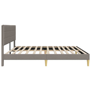 Σκελετός Κρεβατιού με κεφαλάρι Taupe 180 x 200 cm Ύφασμα - Pakobazaar