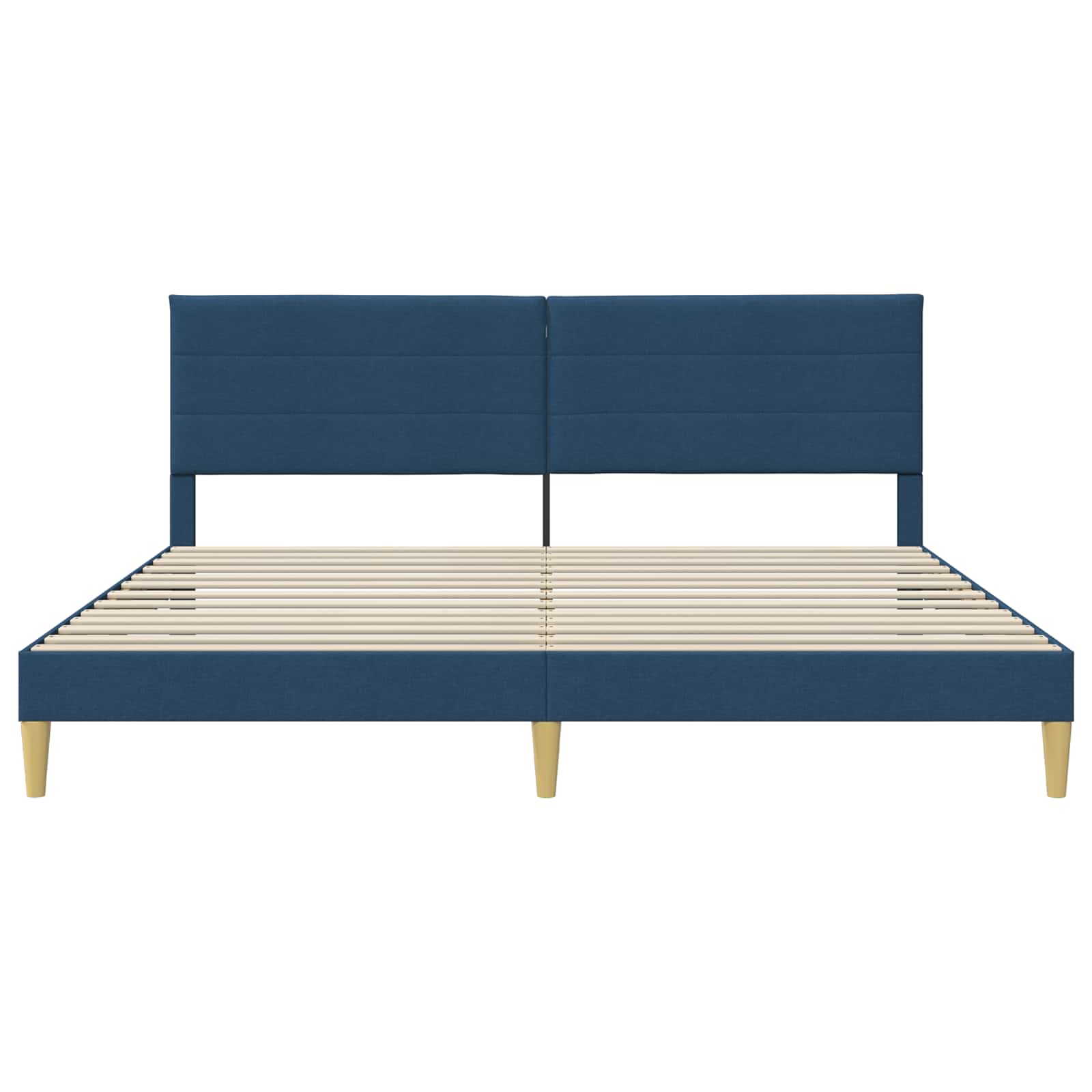 Σκελετός Κρεβατιού με κεφαλάρι Μπλε 180 x 200 cm Ύφασμα - Pakobazaar