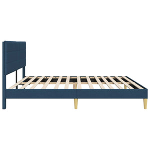 Σκελετός Κρεβατιού με κεφαλάρι Μπλε 180 x 200 cm Ύφασμα - Pakobazaar