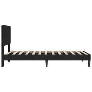 Σκελετός Κρεβατιού με κεφαλάρι Μαύρο 80 x 200 cm Βελούδο - Pakobazaar