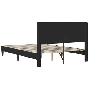 Σκελετός Κρεβατιού με κεφαλάρι Μαύρο 120 x 200 cm Βελούδο - Pakobazaar