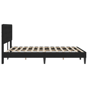 Σκελετός Κρεβατιού με κεφαλάρι Μαύρο 120 x 200 cm Βελούδο - Pakobazaar