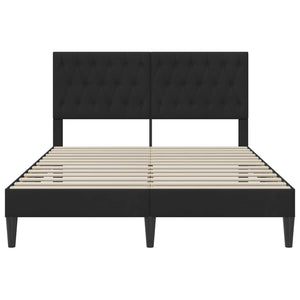 Σκελετός Κρεβατιού με κεφαλάρι Μαύρο 140 x 200 cm Βελούδο - Pakobazaar