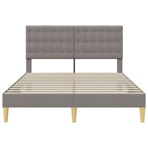 Σκελετός Κρεβατιού με κεφαλάρι Taupe 120 x 200 cm Ύφασμα - Pakobazaar