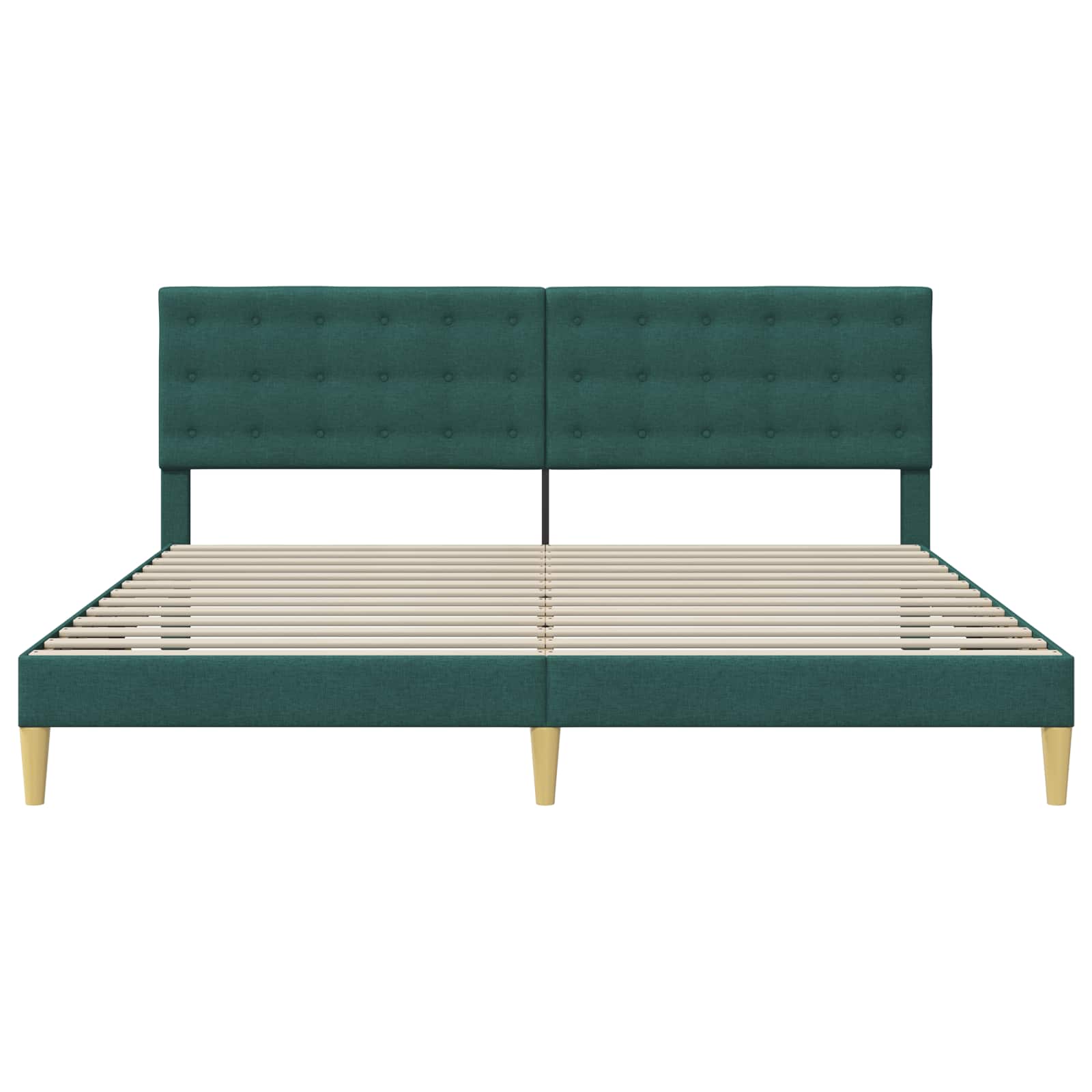 Σκελετός Κρεβατιού Σκούρο Πράσινο 180 x 200 cm Ύφασμα - Pakobazaar