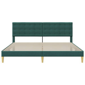 Σκελετός Κρεβατιού Σκούρο Πράσινο 180 x 200 cm Ύφασμα - Pakobazaar