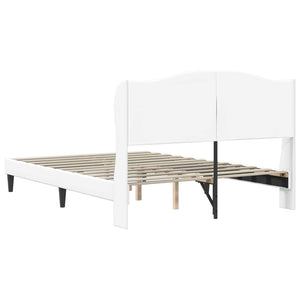 Σκελετός Κρεβατιού με κεφαλάρι Λευκό 120 x 190 cm Τεχνητό Δέρμα - Pakobazaar