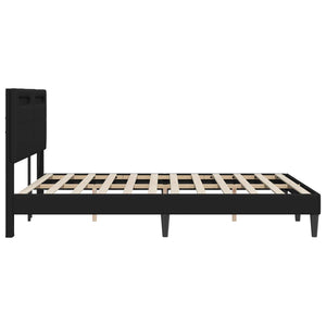 Σκελετός Κρεβατιού με κεφαλάρι Μαύρο 120 x 190 cm Τεχνητό Δέρμα - Pakobazaar