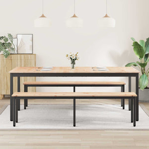 Τραπεζαρία Φυσικό 200 x 100 x 75 cm Στερεά ξυλεία πεύκου - Pakobazaar