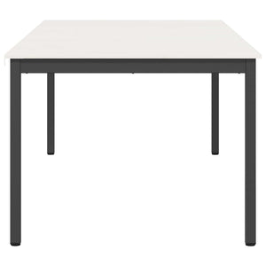 Τραπεζαρία Λευκό 200 x 100 x 75 cm Στερεά ξυλεία πεύκου - Pakobazaar