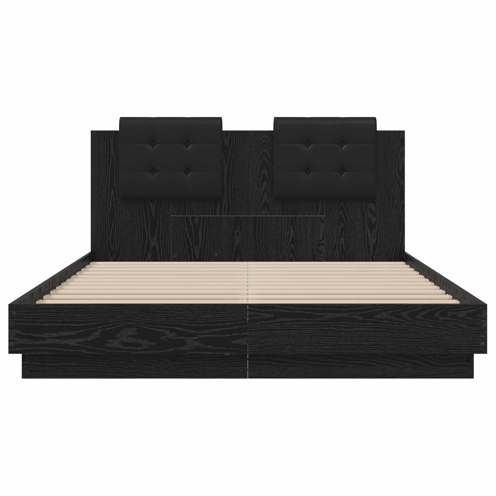 Κρεβάτι με Κεφαλάρι Παλιό Ξύλο 140 x 200 cm Επεξεργασμένο ξύλο - Pakobazaar