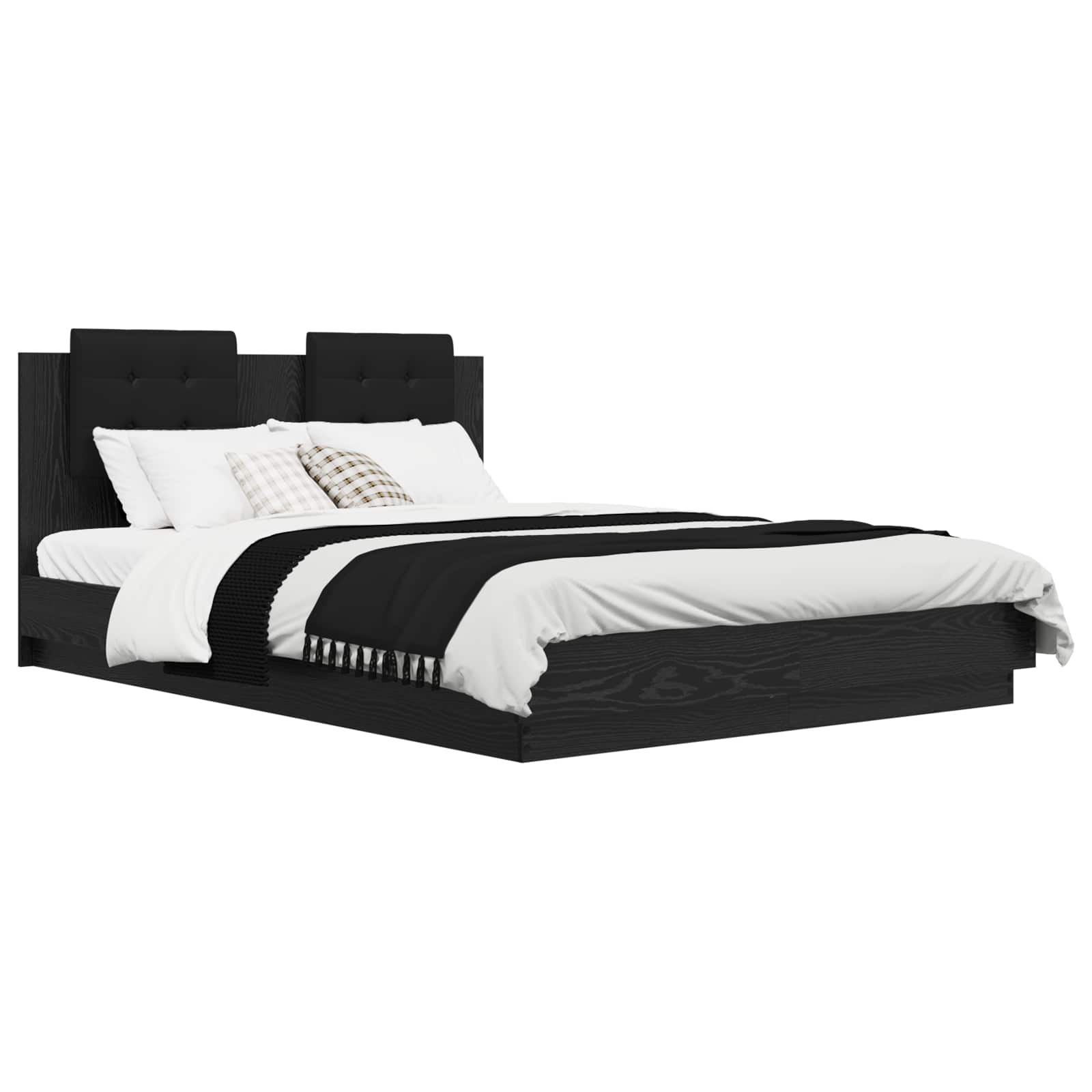 Κρεβάτι με Κεφαλάρι Artisan Oak 140 x 200 cm Επεξεργασμένο ξύλο - Pakobazaar