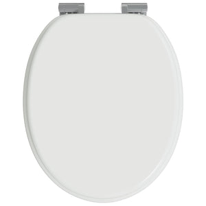Μαλακή κλειστή λεκάνη 2 pcs Λευκός 44 x 38 εκ. Πίνακας MDF - Pakobazaar