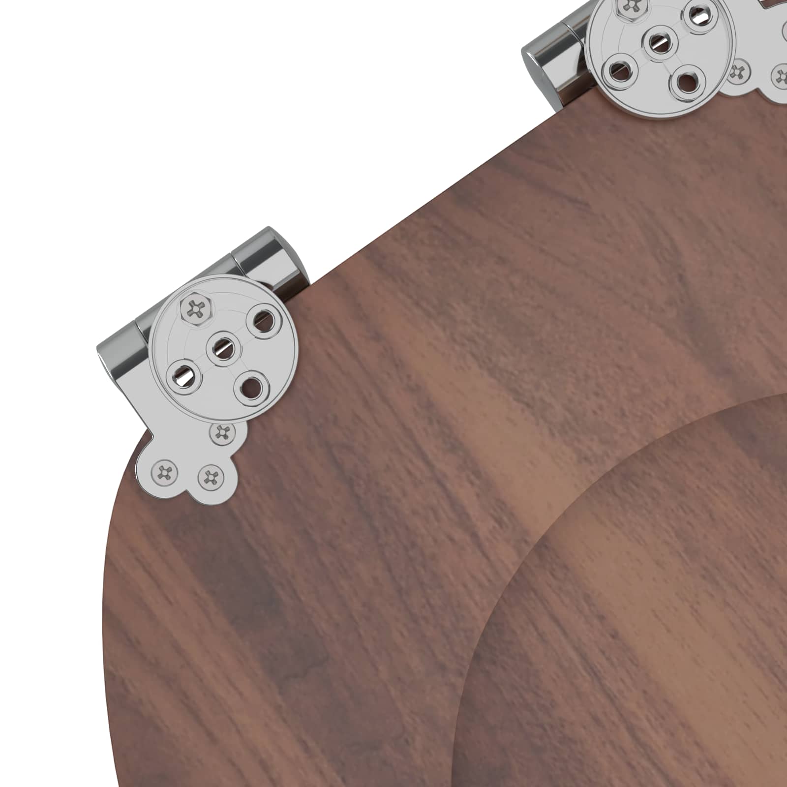 Μαλακή κλειστή λεκάνη 2 pcs Καφέ 44 x 38 εκ. Πίνακας MDF - Pakobazaar