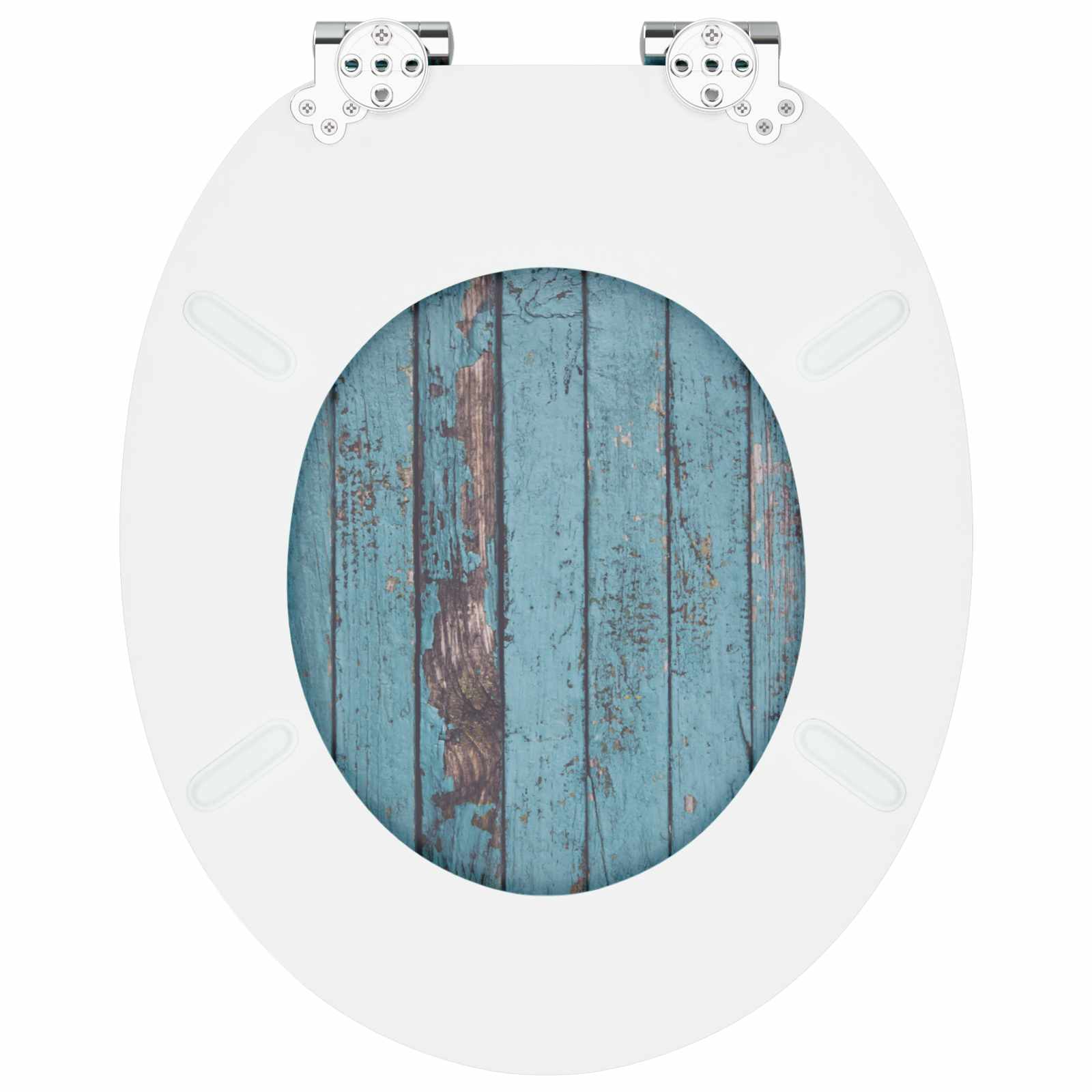 Μαλακή κλειστή λεκάνη 2 pcs Μπλε 44 x 38 εκ. Πίνακας MDF - Pakobazaar