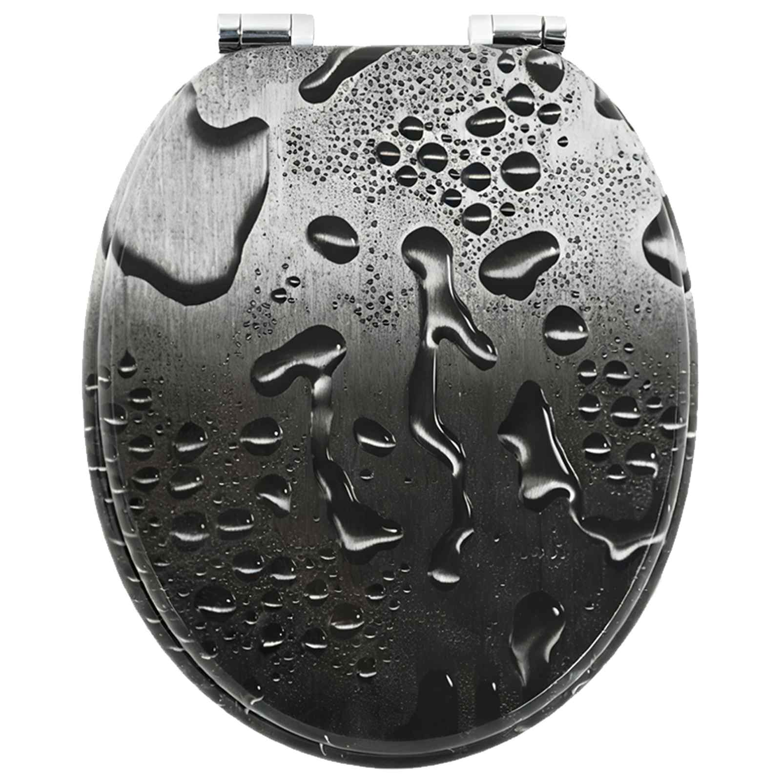 Μαλακή κλειστή λεκάνη 2 pcs Γκρι 44 x 38 εκ. Πίνακας MDF - Pakobazaar