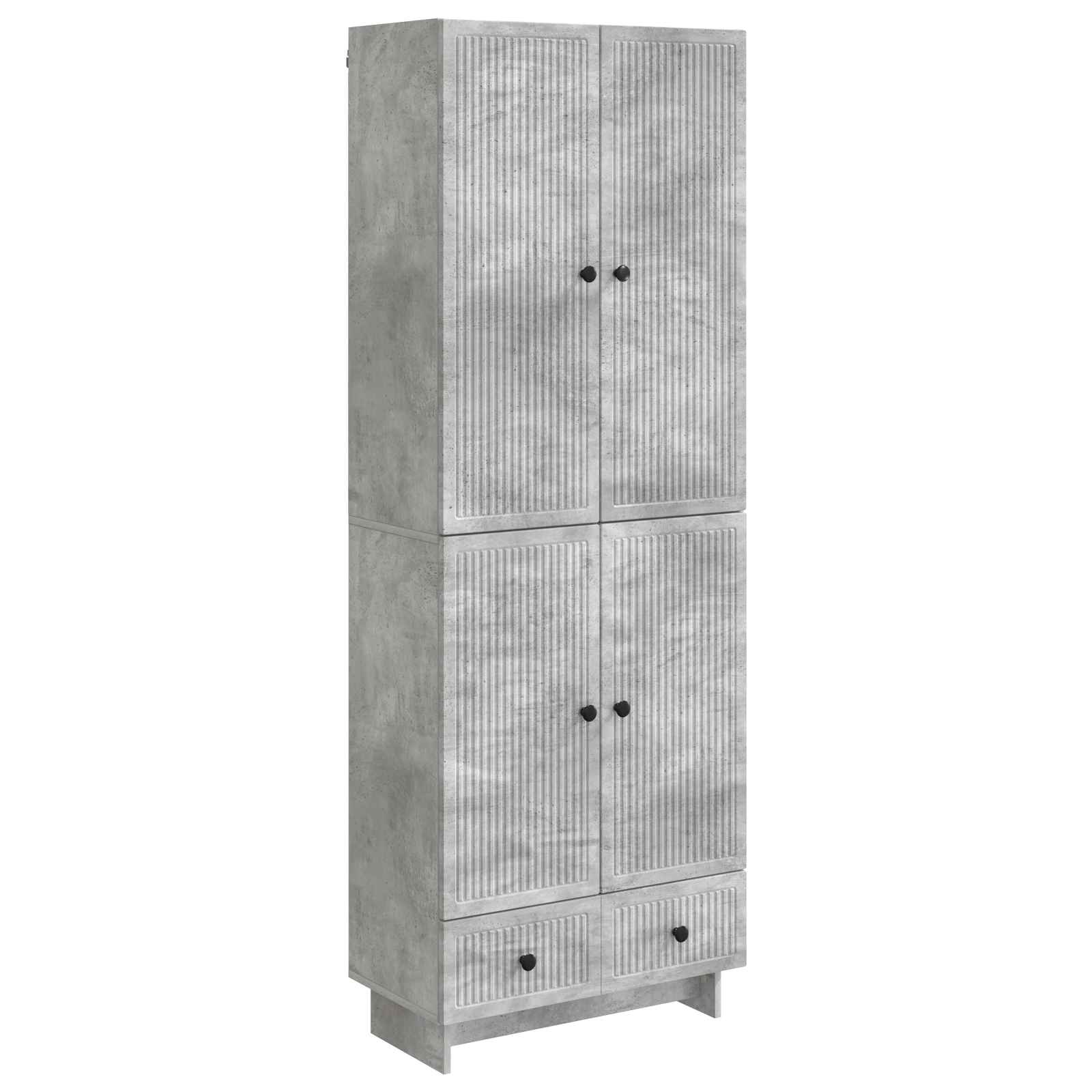 Σέτ Ντουλαπιών 2 pcs Γκρι Σκυροδέματος 66 x 34,5 x 95 εκ. - Pakobazaar