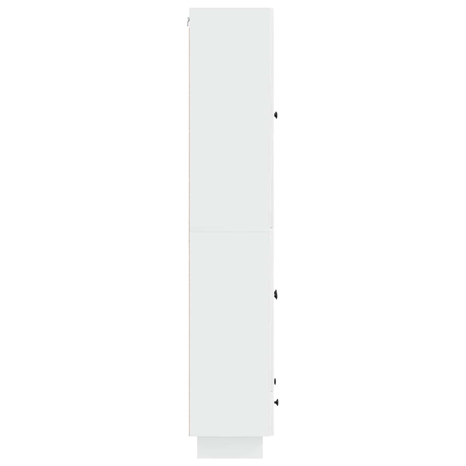 Σέτ Ντουλαπιών 2 pcs Γυαλιστερό Λευκό 66 x 34,5 x 95 εκ. - Pakobazaar