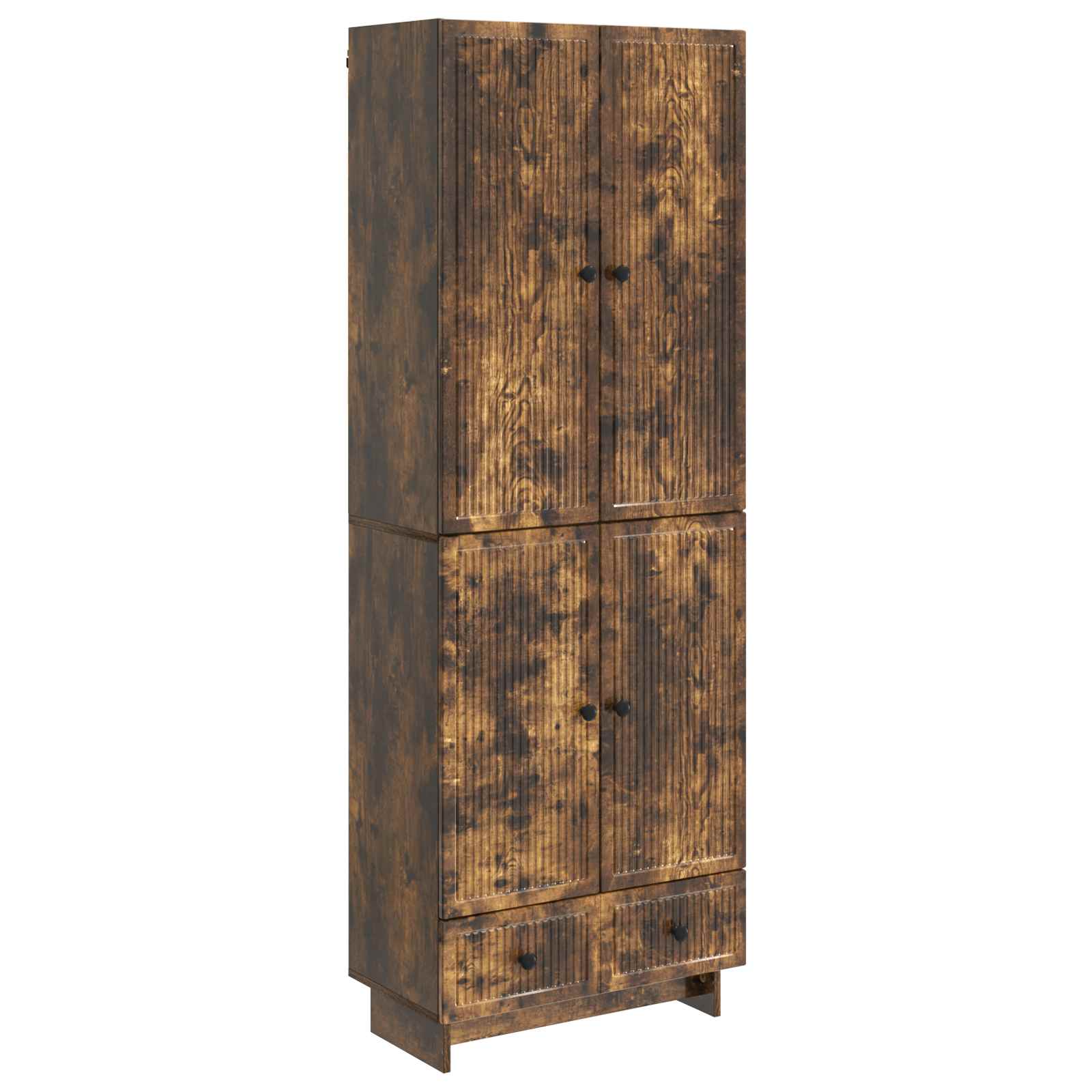 Σέτ Ντουλαπιών 2 pcs Καπνισμένο Ξύλο Δρυός 66 x 34,5 x 95 εκ. - Pakobazaar