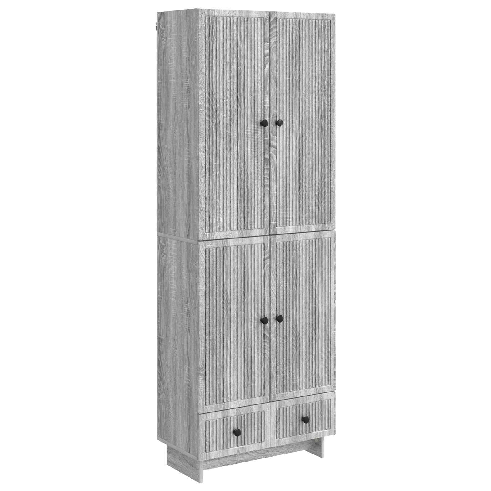 Σέτ Ντουλαπιών 2 pcs Γκρι Sonoma 66 x 34,5 x 95 εκ. - Pakobazaar