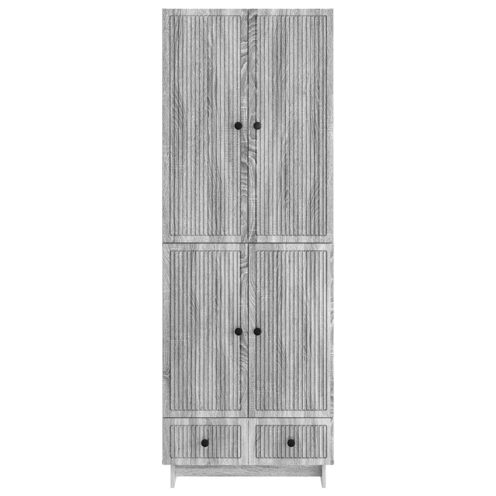 Σέτ Ντουλαπιών 2 pcs Γκρι Sonoma 66 x 34,5 x 95 εκ. - Pakobazaar