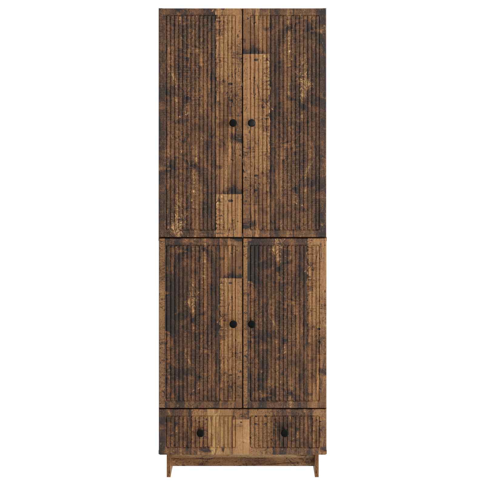 Σέτ Ντουλαπιών 2 pcs Παλαιωμένο ξύλο 66 x 34,5 x 95 εκ. - Pakobazaar
