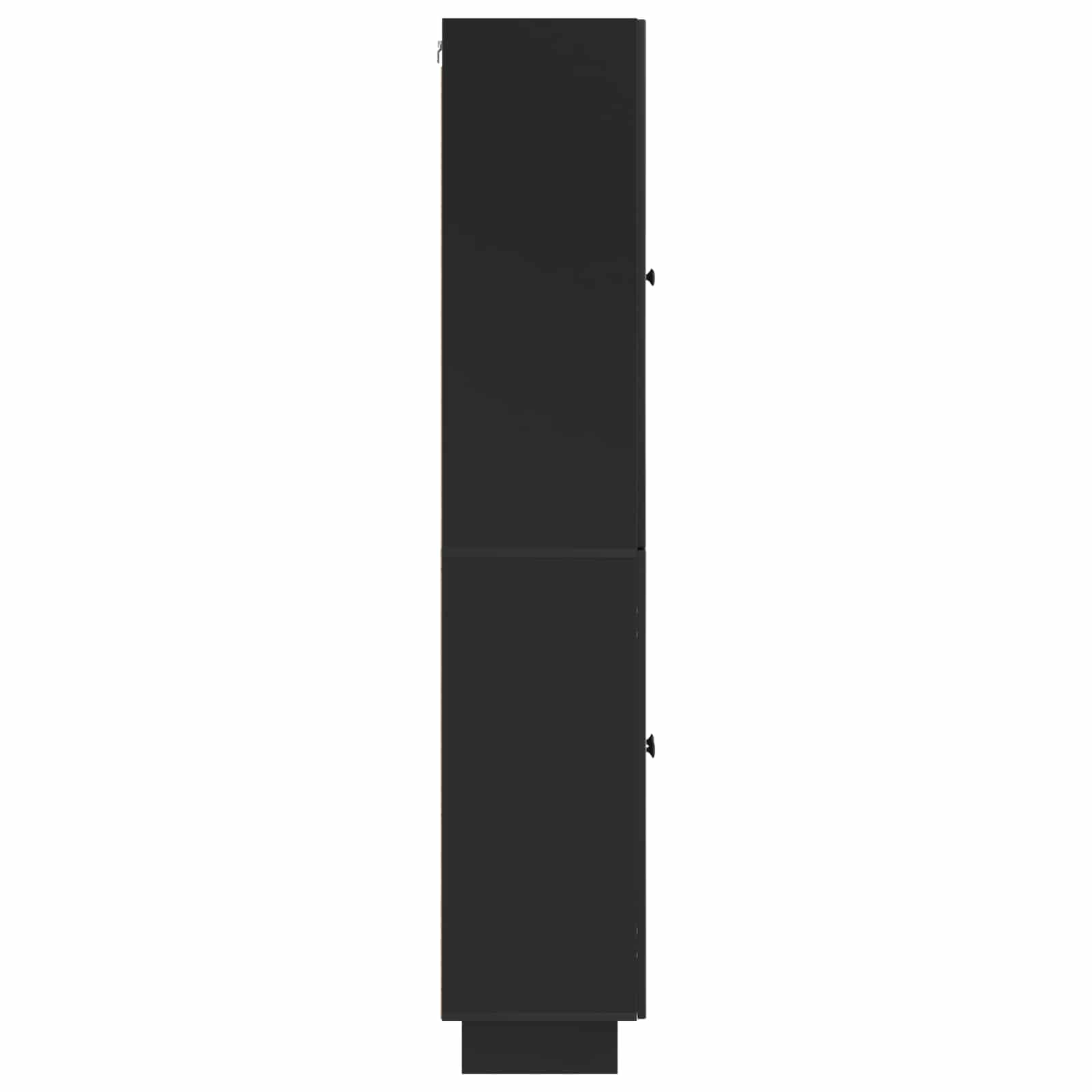 Σέτ Ντουλαπιών 2 pcs Μαύρο 66 x 34,5 x 90 εκ Επεξεργασμένο Ξύλο - Pakobazaar