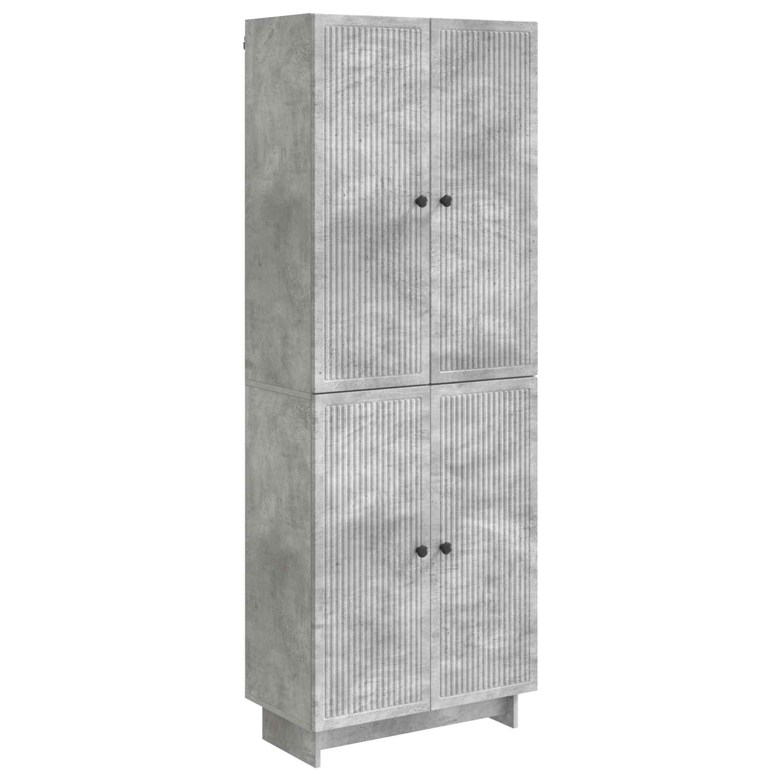 Σέτ Ντουλαπιών 2 pcs Γκρι Σκυροδέματος 66 x 34,5 x 90 εκ - Pakobazaar