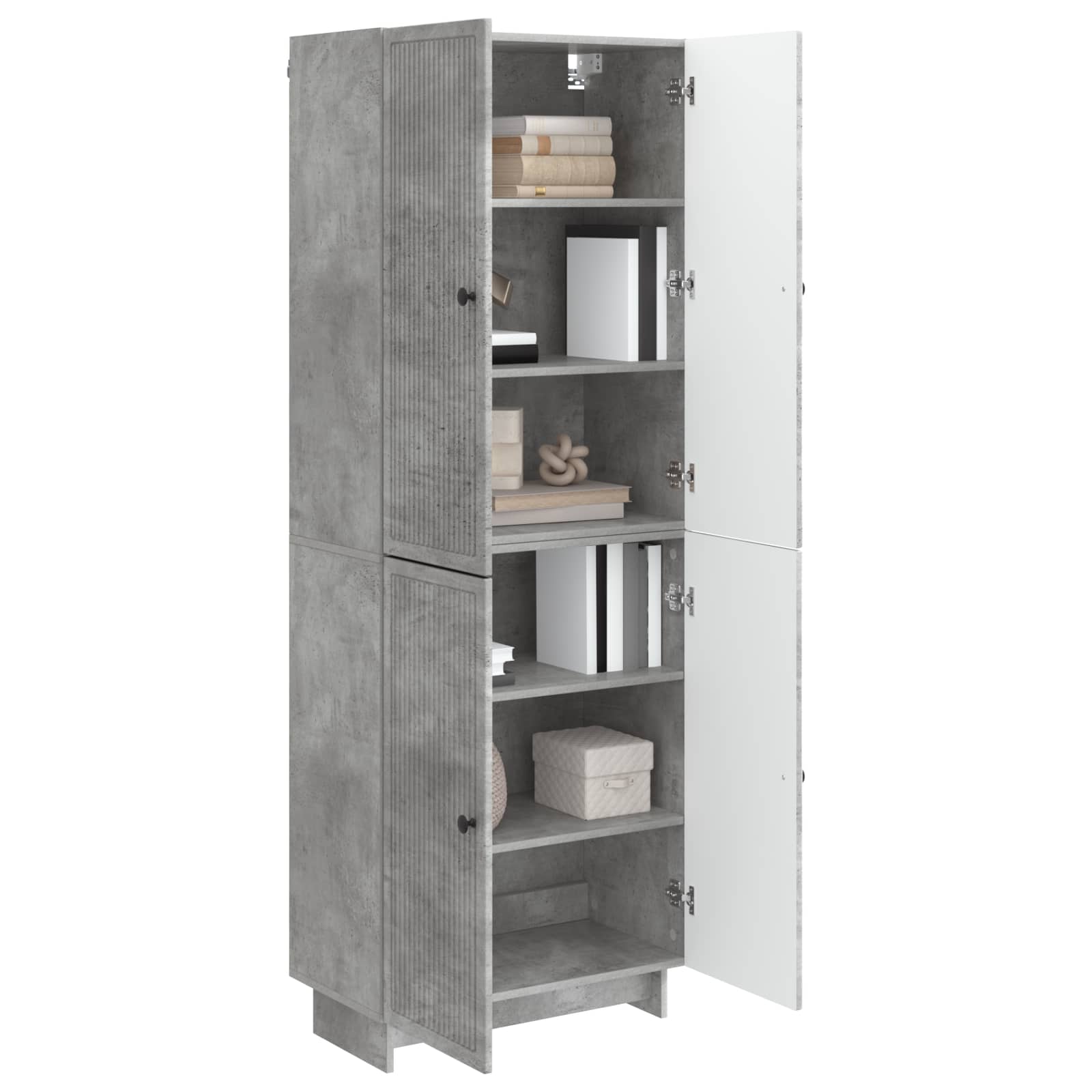 Σέτ Ντουλαπιών 2 pcs Γκρι Σκυροδέματος 66 x 34,5 x 90 εκ - Pakobazaar