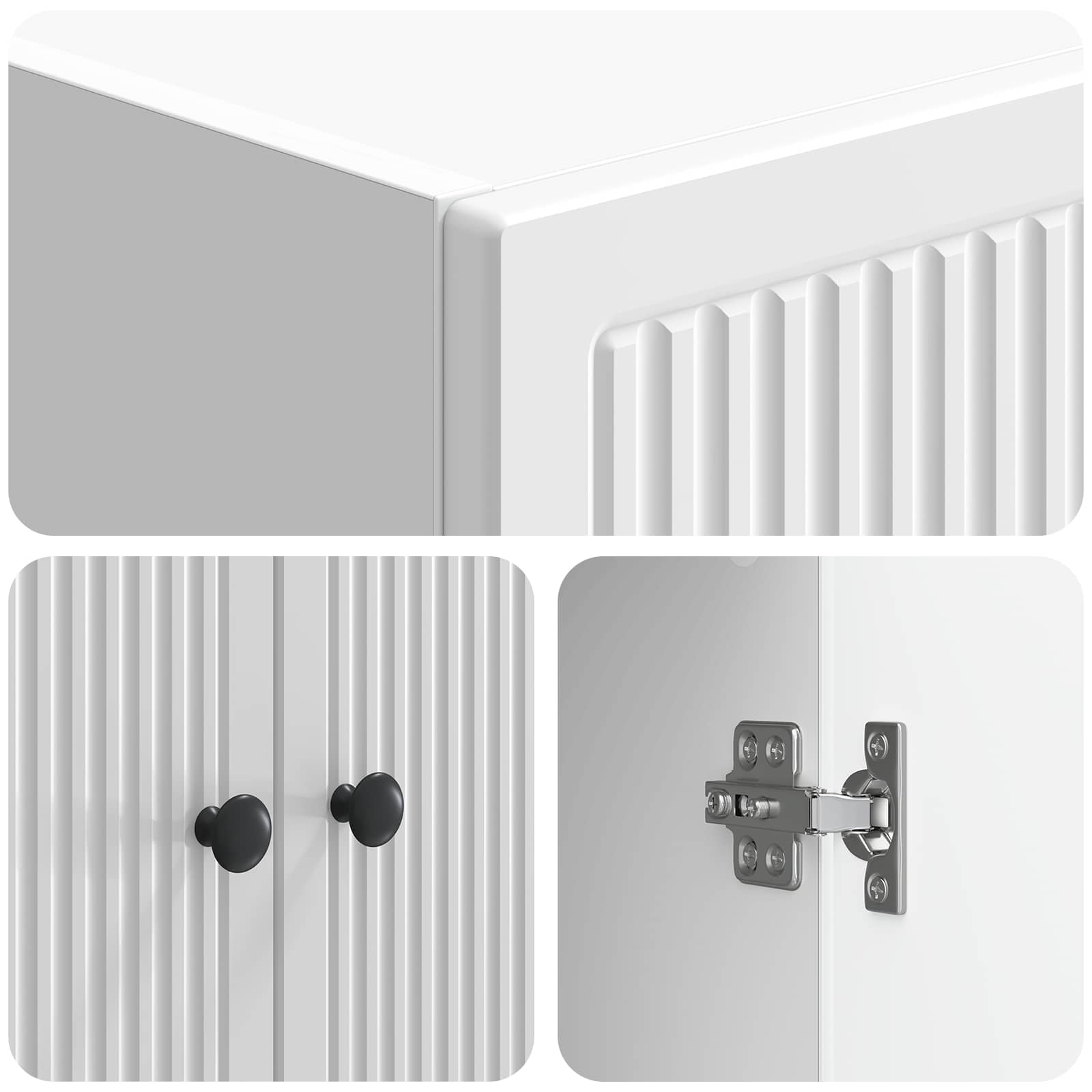 Σέτ Ντουλαπιών 2 pcs Γυαλιστερό Λευκό 66 x 34,5 x 90 εκ - Pakobazaar