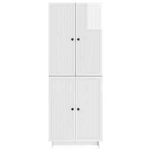 Σέτ Ντουλαπιών 2 pcs Γυαλιστερό Λευκό 66 x 34,5 x 90 εκ - Pakobazaar