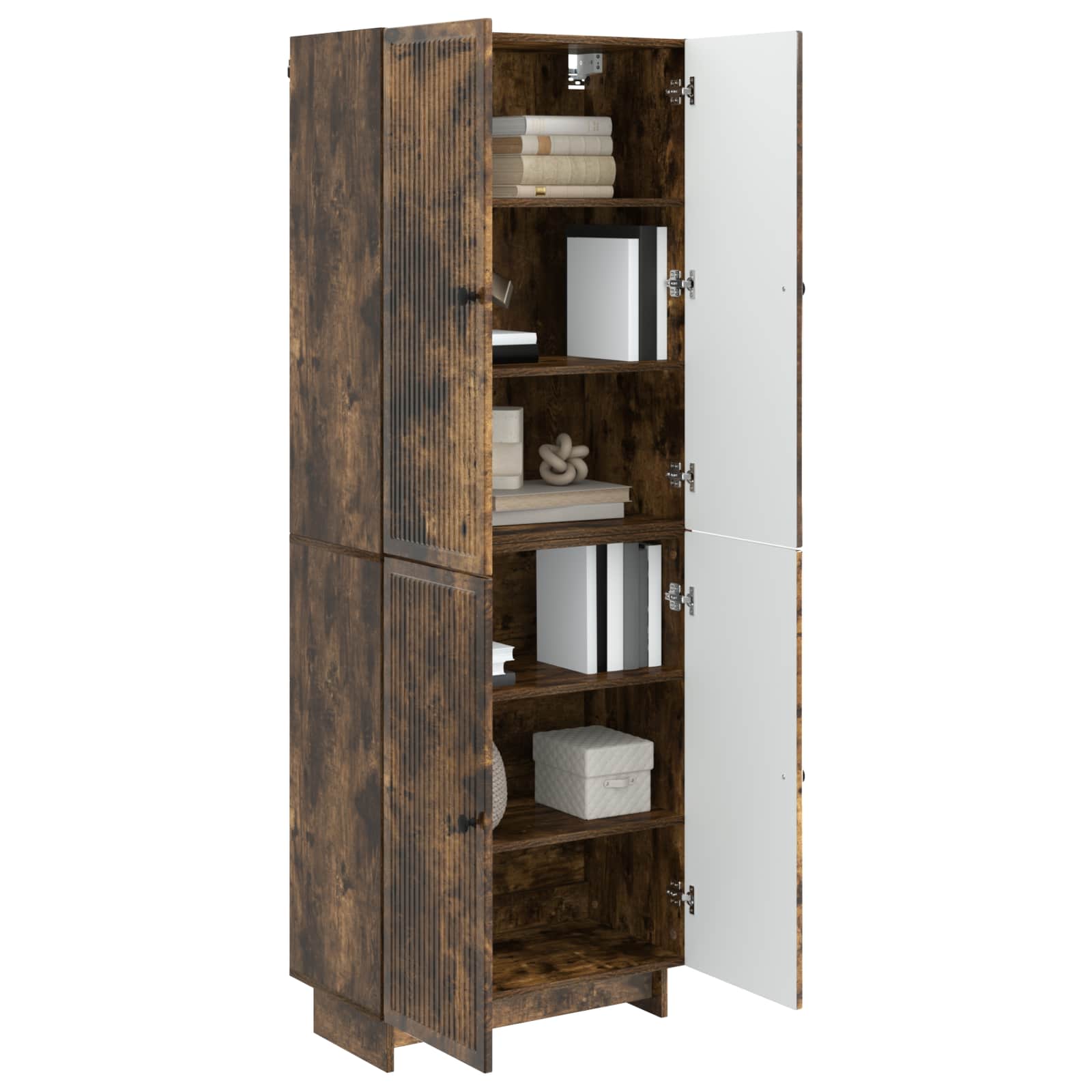 Σέτ Ντουλαπιών 2 pcs Καπνισμένο Ξύλο Δρυός 66 x 34,5 x 90 εκ - Pakobazaar