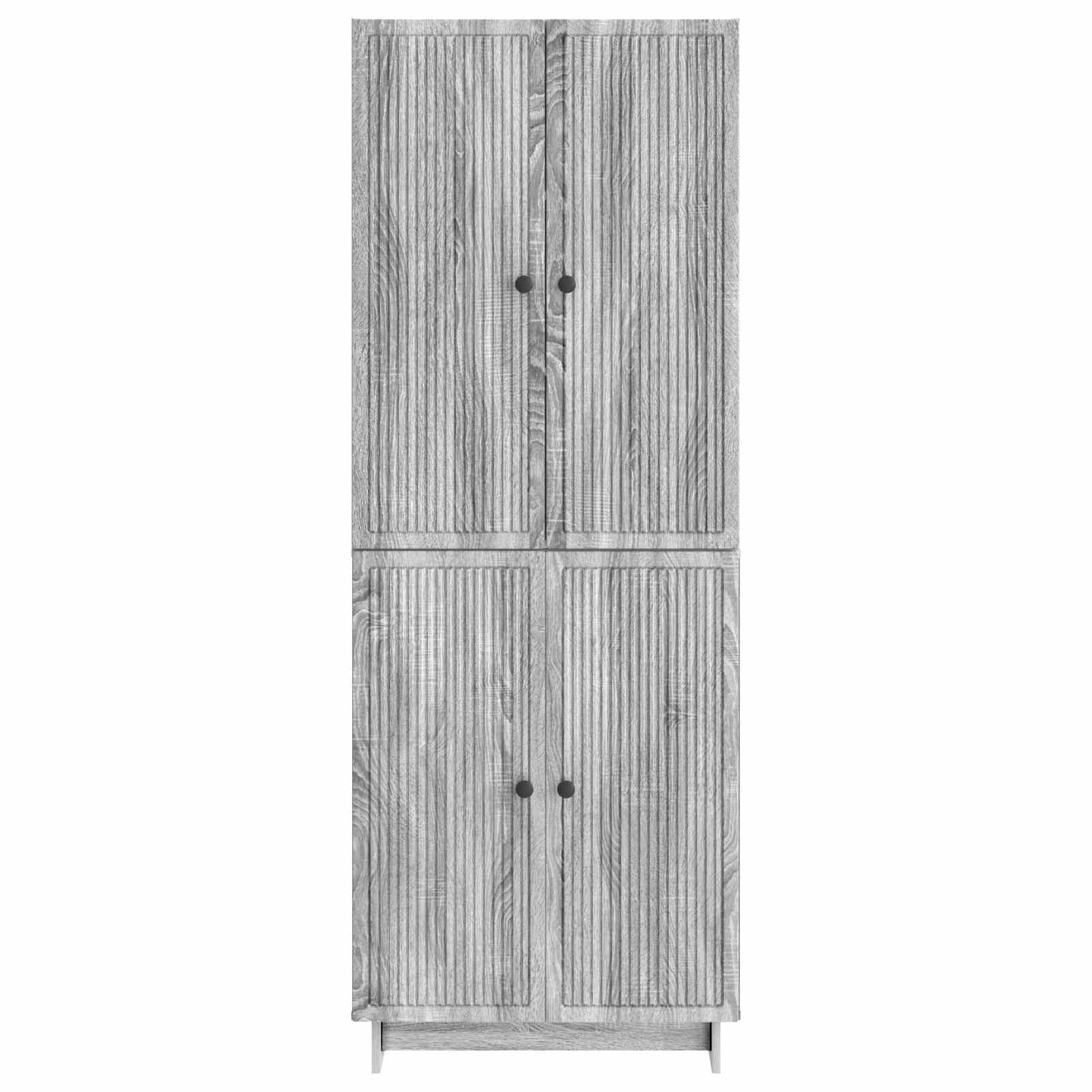 Σέτ Ντουλαπιών 2 pcs Γκρι Sonoma 66 x 34,5 x 90 εκ - Pakobazaar
