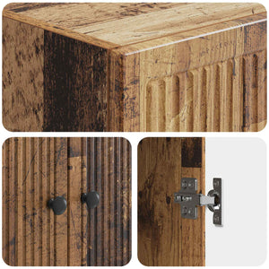 Σέτ Ντουλαπιών 2 pcs Παλαιωμένο ξύλο 66 x 34,5 x 90 εκ - Pakobazaar