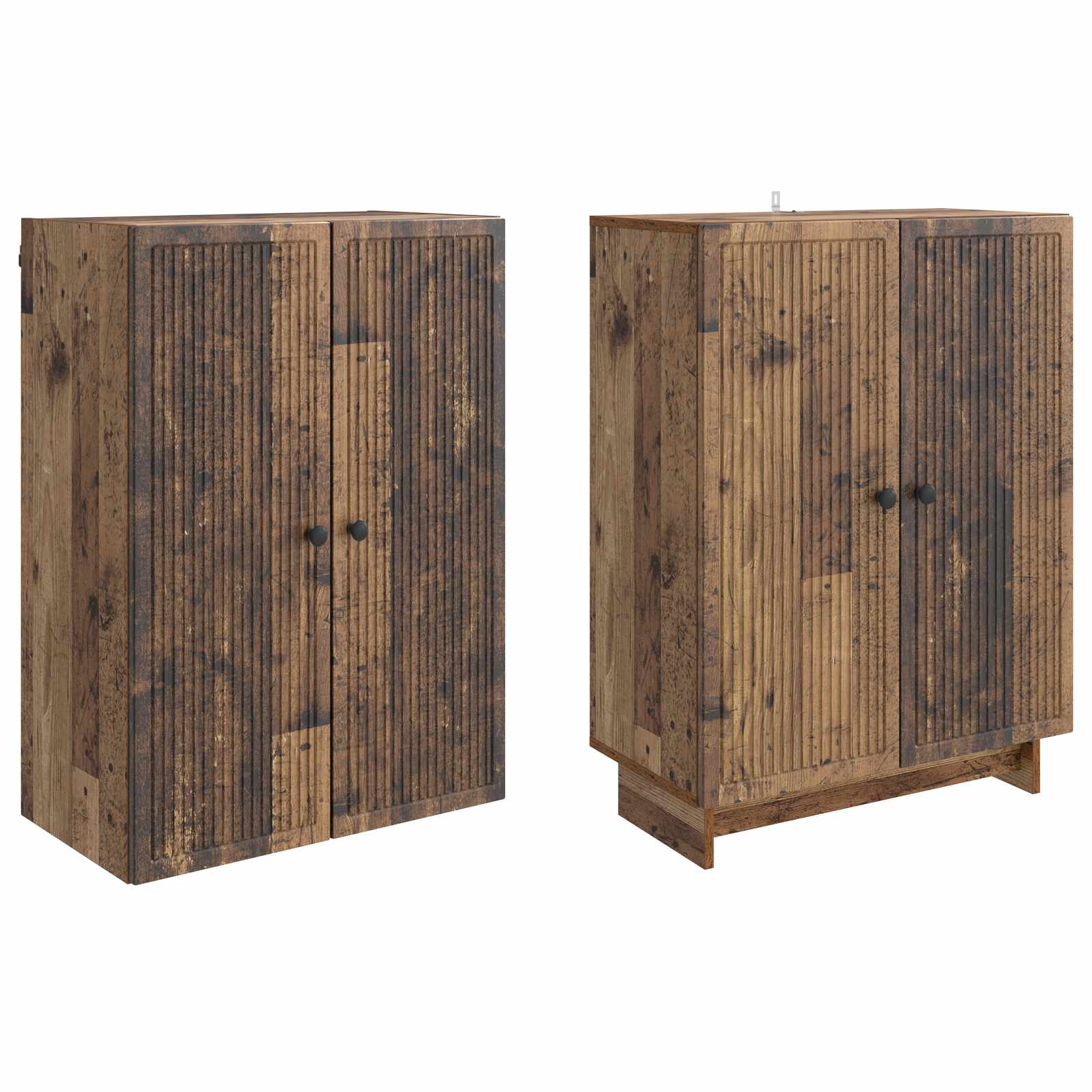 Σέτ Ντουλαπιών 2 pcs Παλαιωμένο ξύλο 66 x 34,5 x 90 εκ - Pakobazaar
