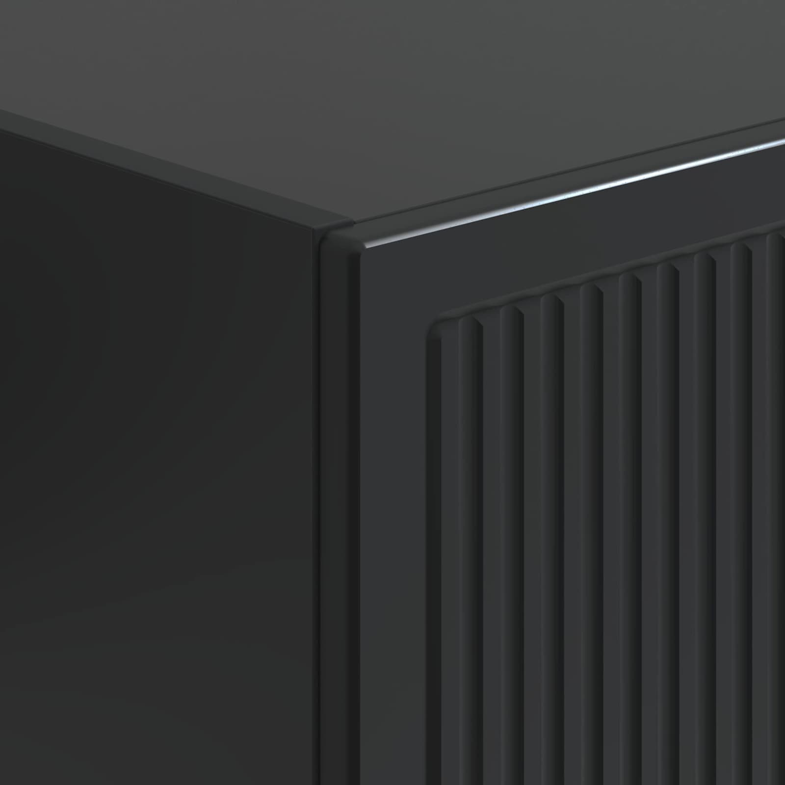 Σέτ Ντουλαπιών 2 pcs Μαύρο 34,5 x 33 x 90 εκ. - Pakobazaar