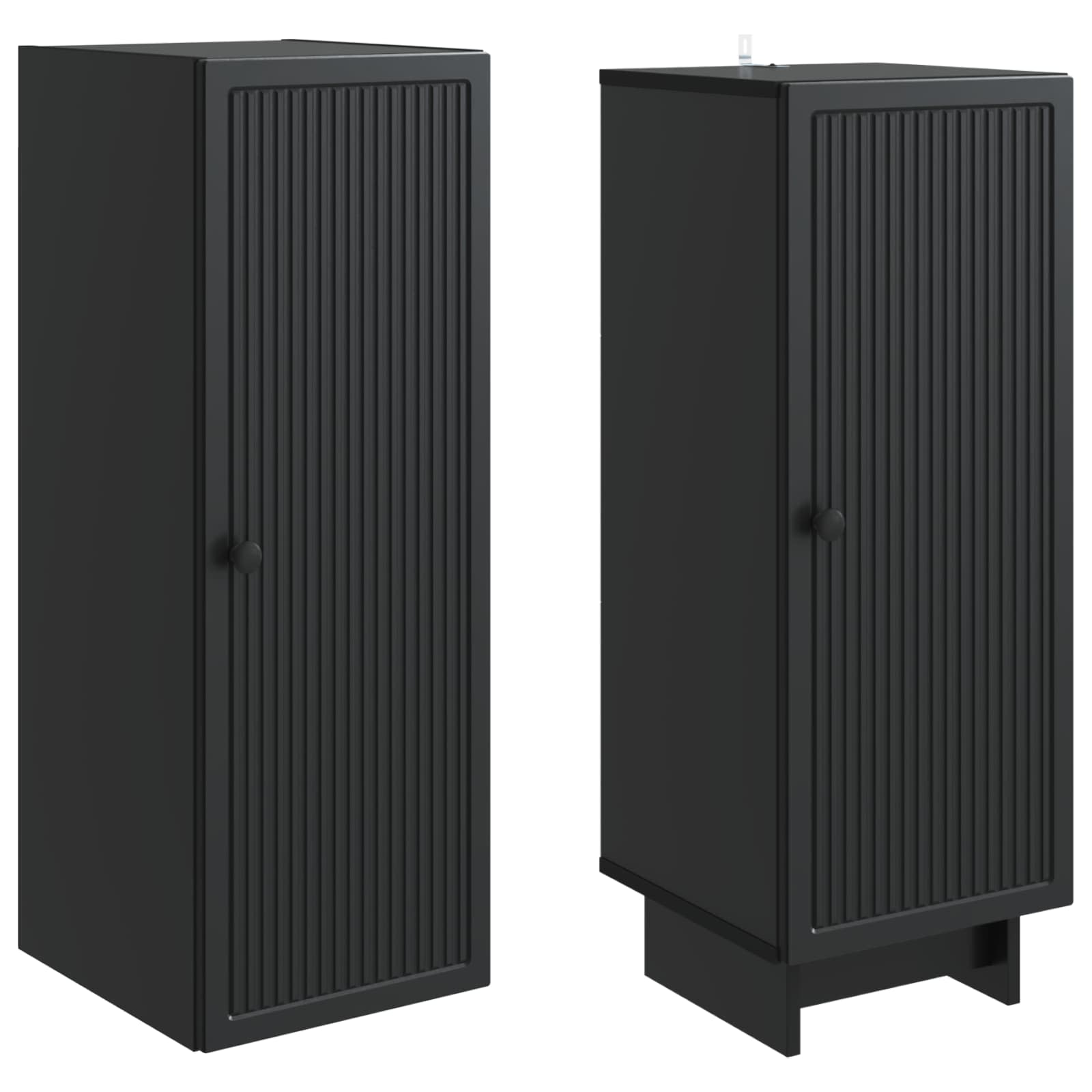 Σέτ Ντουλαπιών 2 pcs Μαύρο 34,5 x 33 x 90 εκ. - Pakobazaar