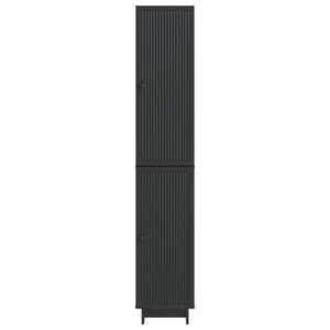Σέτ Ντουλαπιών 2 pcs Μαύρο 34,5 x 33 x 90 εκ. - Pakobazaar