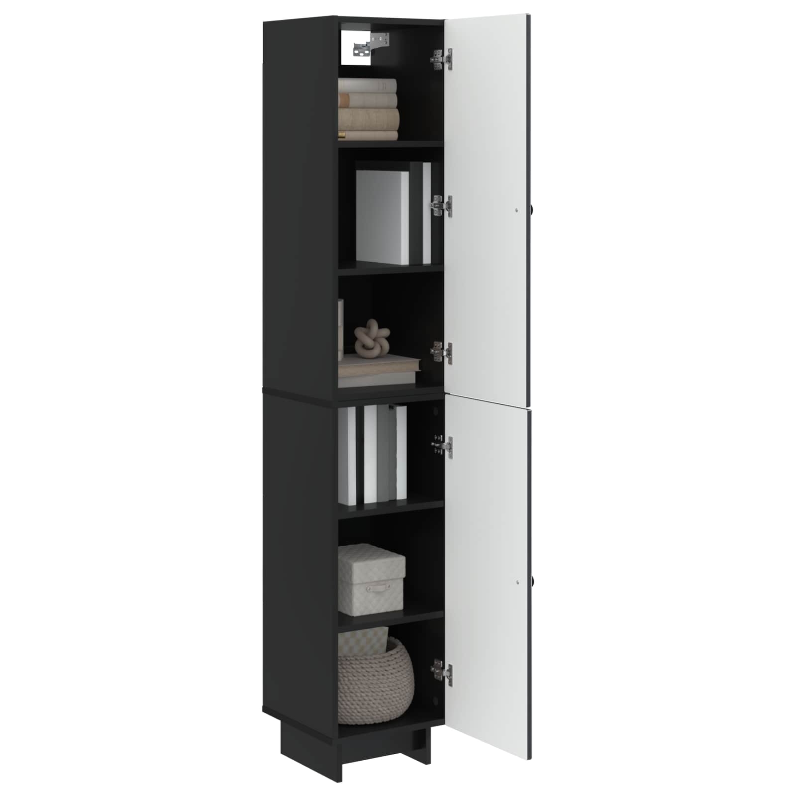 Σέτ Ντουλαπιών 2 pcs Μαύρο 34,5 x 33 x 90 εκ. - Pakobazaar