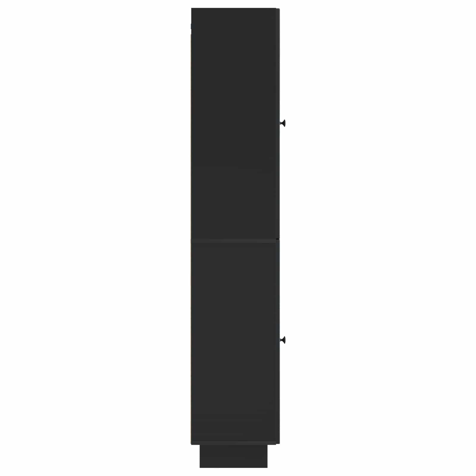 Σέτ Ντουλαπιών 2 pcs Μαύρο 34,5 x 33 x 90 εκ. - Pakobazaar