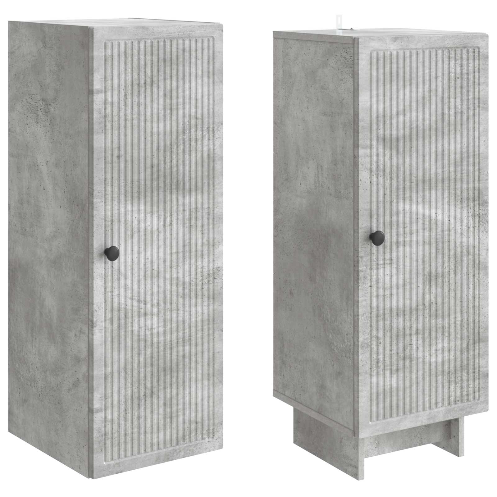 Σέτ Ντουλαπιών 2 pcs Γκρι Σκυροδέματος 34,5 x 33 x 90 εκ. - Pakobazaar